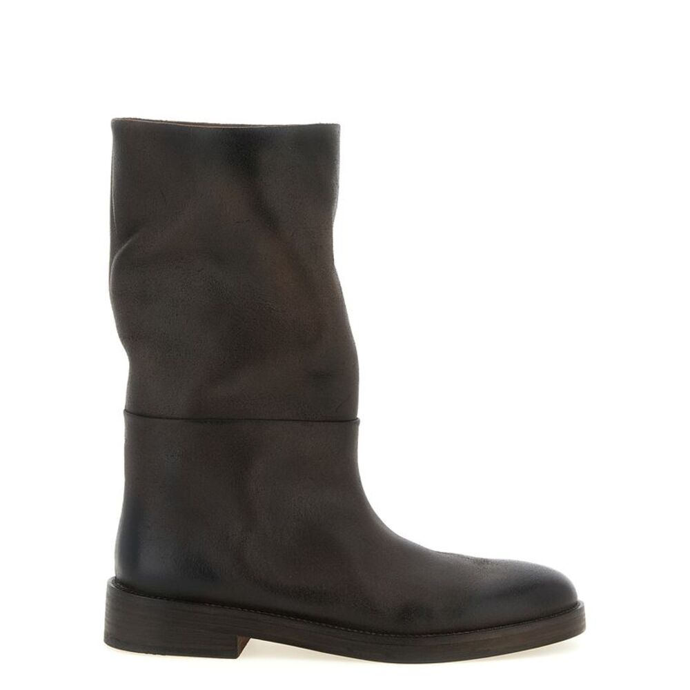 Marsell Brown Calfskin Over The Women's Knee